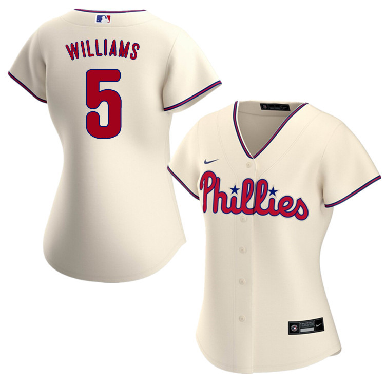 Nike Women #5 Nick Williams Philadelphia Phillies Baseball Jerseys Sale-Cream